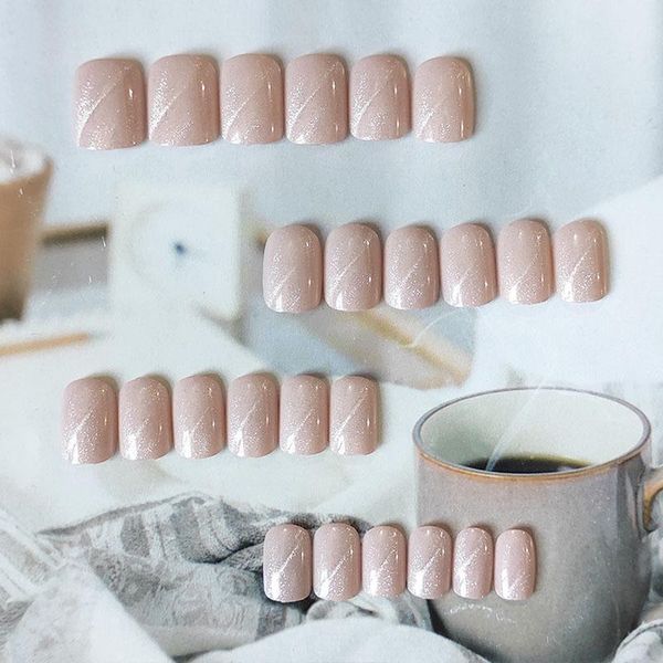 false nails 24pcs nude pink nail patch square head glue type removable short paragraph fashion manicure save time, Red;gold
false nails 24pcs nude pink nail patch square head glue type removable short paragraph fashion manicure save time, Red;gold