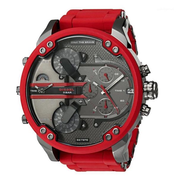 wristwatches silicone wrapped stainless steel strap design watch creative mechanical punk style cool boy 2021 fashion for men, Slivery;brown
wristwatches silicone wrapped stainless steel strap design watch creative mechanical punk style cool boy 2021 fashion for men, Slivery;brown
