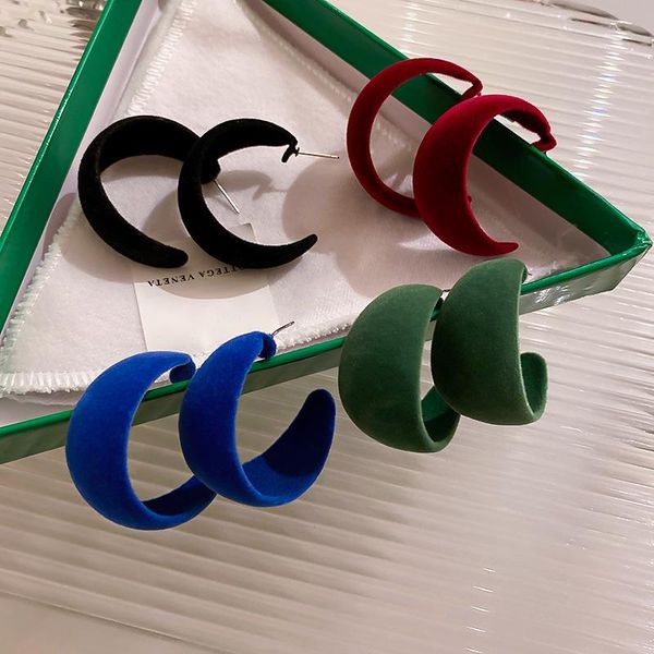 hoop & huggie u-magical temperament c shape velour blue green black red earring for women open geometric party jewelry pendientes, Golden;silver
hoop & huggie u-magical temperament c shape velour blue green black red earring for women open geometric party jewelry pendientes, Golden;silver