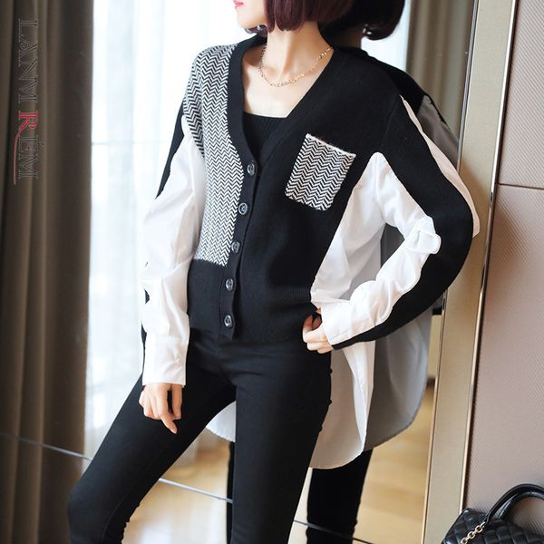 early spring single-breasted knitted cardigan black white plaid pattern patchwork streetwear coat for women 2a3137 210507
early spring single-breasted knitted cardigan black white plaid pattern patchwork streetwear coat for women 2a3137 210507