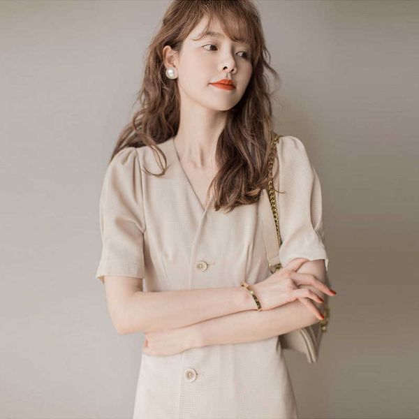 sleeve french short waist dress v-neck bubble small skirt tender first love slim, Black;gray
sleeve french short waist dress v-neck bubble small skirt tender first love slim, Black;gray