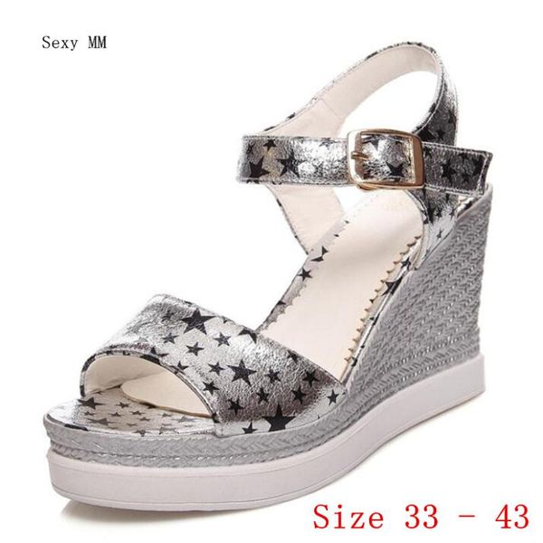 dress shoes slides women platform high heel sandals peep toe woman summer heels wedges gladiator plus size 33-40 41 42 43, Black
dress shoes slides women platform high heel sandals peep toe woman summer heels wedges gladiator plus size 33-40 41 42 43, Black