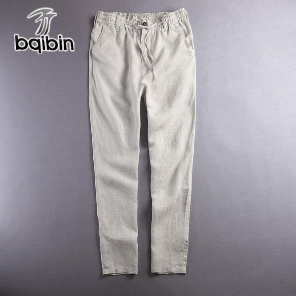 men's pants brand linen trousers men solid long mens fashion 100% flax high-end fast- pantalon, Black
men's pants brand linen trousers men solid long mens fashion 100% flax high-end fast- pantalon, Black