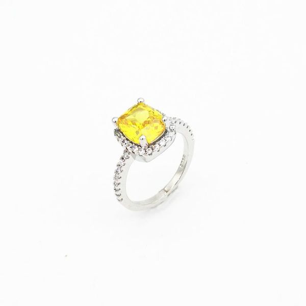 cluster rings ms classic original square yellow zircon silver ring couples day s925 pure adorn article, Golden;silver
cluster rings ms classic original square yellow zircon silver ring couples day s925 pure adorn article, Golden;silver
