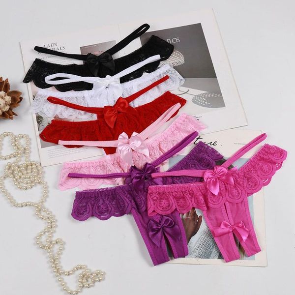 women's panties women opening crotch lace crotchless thongs female underpants briefs, Black;pink 
women's panties women opening crotch lace crotchless thongs female underpants briefs, Black;pink
