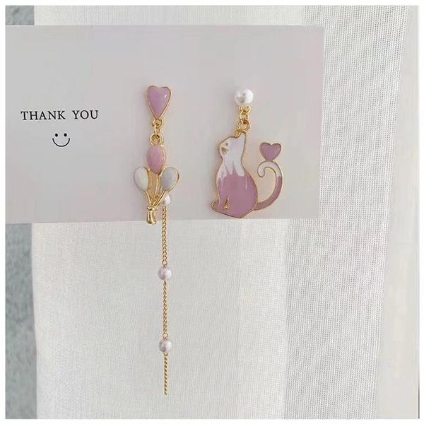dangle & chandelier needle japanese and korean girls cat balloon love asymmetric tassel earrings ins fairy fresh, Silver
dangle & chandelier needle japanese and korean girls cat balloon love asymmetric tassel earrings ins fairy fresh, Silver