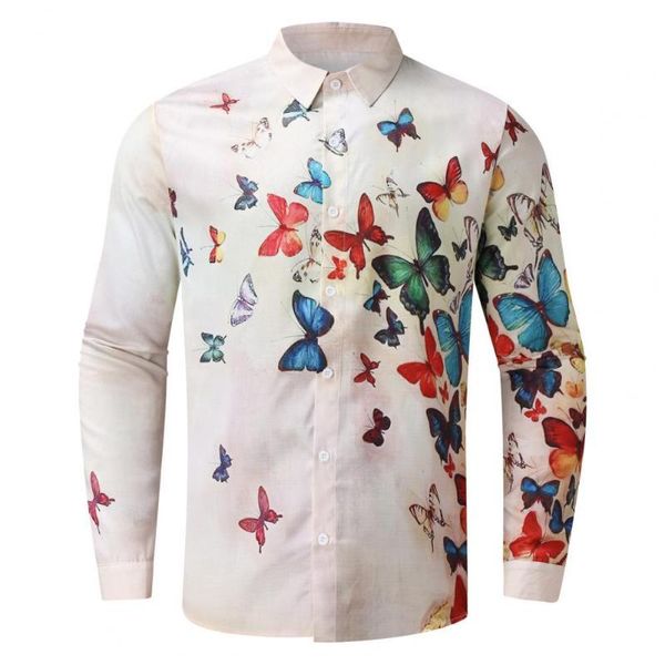 men's casual shirts men shirt butterflies print single-breasted long sleeve autumn winter loose-fitting turndown collar for office str, White;black
men's casual shirts men shirt butterflies print single-breasted long sleeve autumn winter loose-fitting turndown collar for office str, White;black
