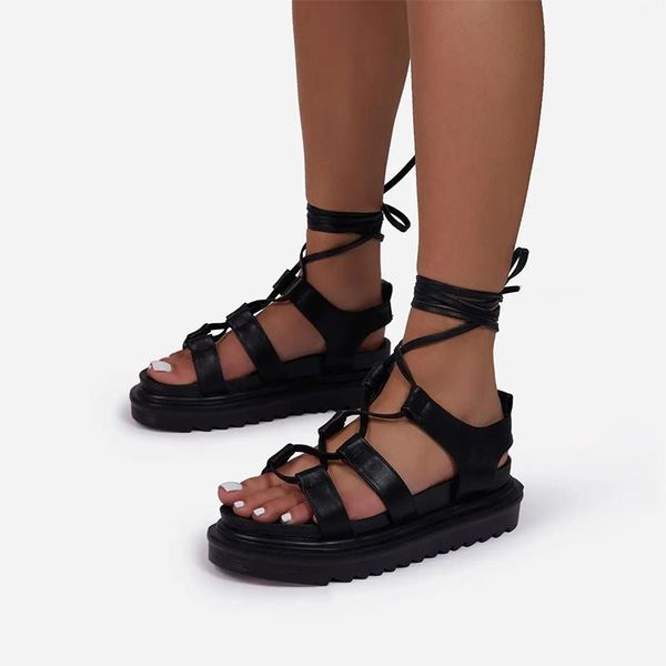 sandals 2021 women's gladiator sandal woman flat platform summer shoe for women beach female casual ladies cross tied big size footwear, Black
sandals 2021 women's gladiator sandal woman flat platform summer shoe for women beach female casual ladies cross tied big size footwear, Black