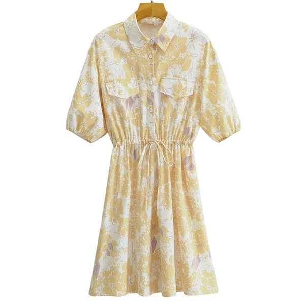 summer women turn-down collar printed female short sleeve casual pleated dresses a-line size l 210524, Black;gray
summer women turn-down collar printed female short sleeve casual pleated dresses a-line size l 210524, Black;gray
