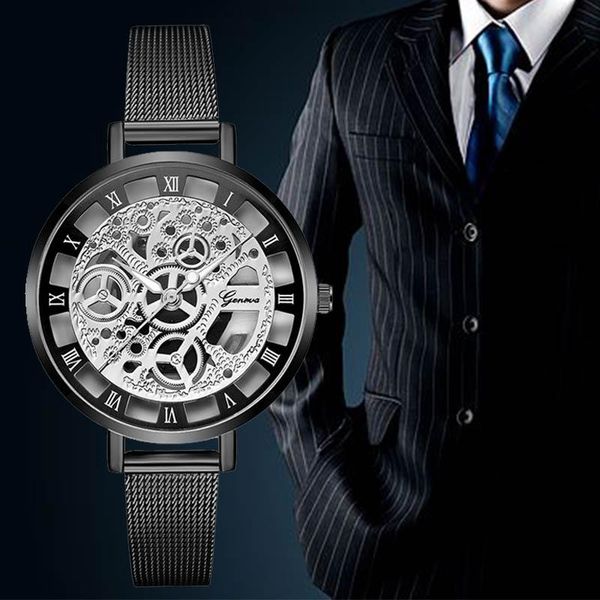 wristwatches man wrist watches business unique mechanical design fashion luxury stainless steel classic suit relogio masculino saati, Slivery;brown
wristwatches man wrist watches business unique mechanical design fashion luxury stainless steel classic suit relogio masculino saati, Slivery;brown