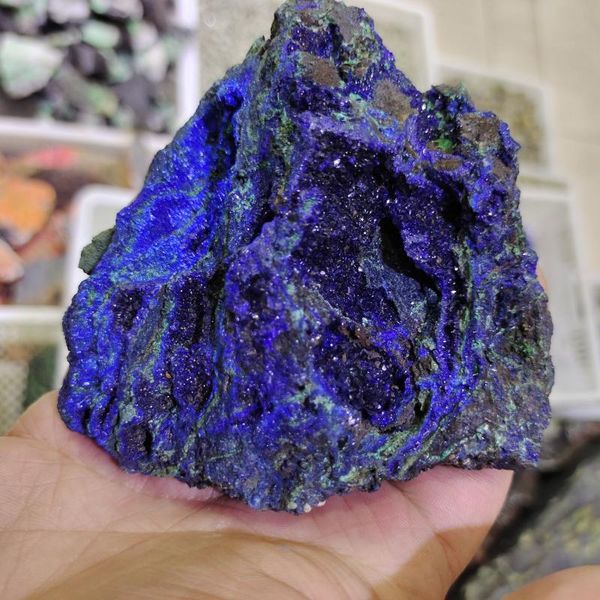 decorative objects & figurines 1pcs chessylite rough stone natural azurite specimen for decoration
decorative objects & figurines 1pcs chessylite rough stone natural azurite specimen for decoration