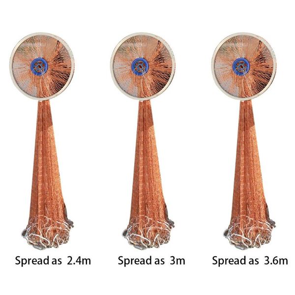 fishing accessories cast net aluminum ring 8ft/10ft/12ft strong nylon mesh with sinker weights american for easy casting
fishing accessories cast net aluminum ring 8ft/10ft/12ft strong nylon mesh with sinker weights american for easy casting