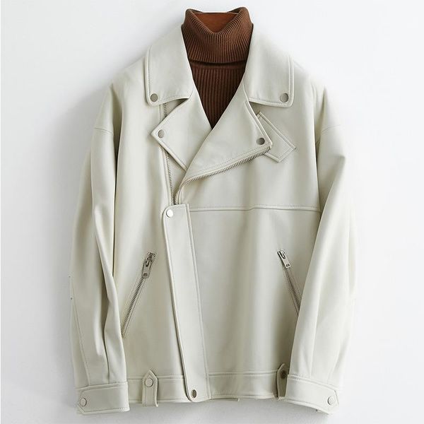 plus size outerwear & coats nerazzurri white black pu leather jackets for women long sleeve zipper loose spring faux biker jacket
plus size outerwear & coats nerazzurri white black pu leather jackets for women long sleeve zipper loose spring faux biker jacket
