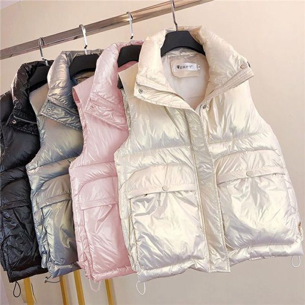 women's vests down cotton waistcoat short loos casual loose large pocket fashion drawcord thickened warm jacket, Black;white
women's vests down cotton waistcoat short loos casual loose large pocket fashion drawcord thickened warm jacket, Black;white