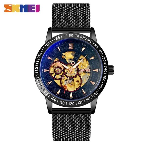 watches skmei men's automatic mechanical fashion luxury hollow dial waterpoof clock male reloj hombre, Slivery;brown
watches skmei men's automatic mechanical fashion luxury hollow dial waterpoof clock male reloj hombre, Slivery;brown