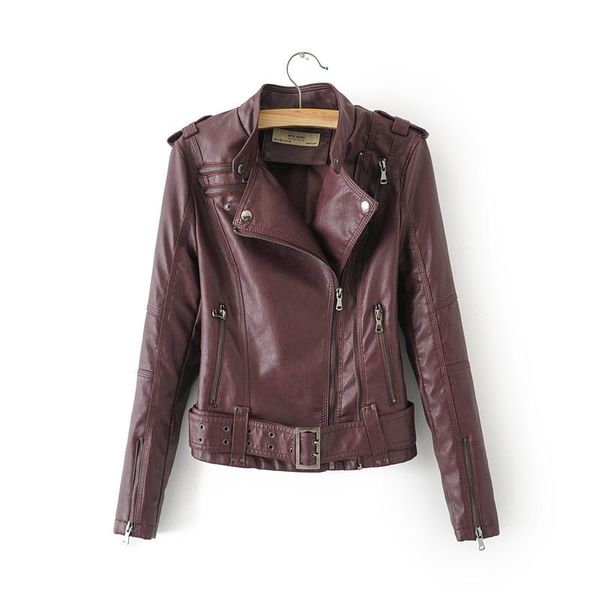 women's leather & faux women sashes zipper soft jacket coat turn-down collar vintage pu motorcycle black punk outerwear
women's leather & faux women sashes zipper soft jacket coat turn-down collar vintage pu motorcycle black punk outerwear