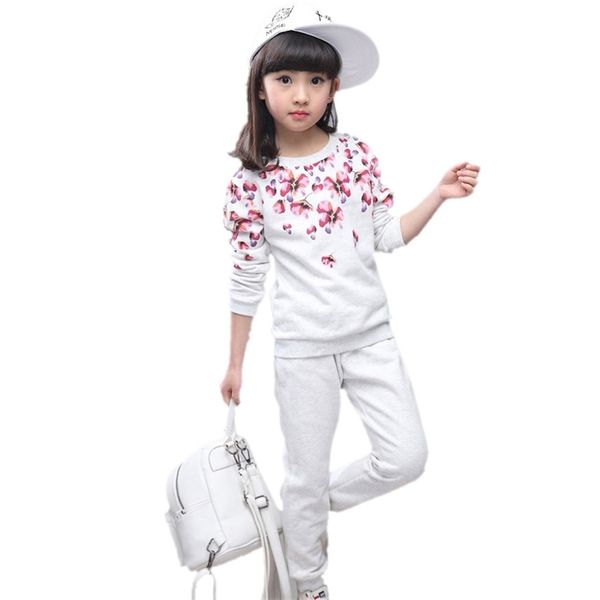 girls sport suit autumn spring children clothes 100% cotton teenage flower printed set age 10 12 14 210528, White
girls sport suit autumn spring children clothes 100% cotton teenage flower printed set age 10 12 14 210528, White