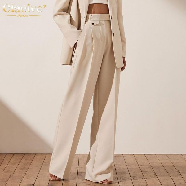 women's pants & capris clacive fashion khaki high waist women elegant loose pocket wide leg office trousers female casual full length p, Black;white
women's pants & capris clacive fashion khaki high waist women elegant loose pocket wide leg office trousers female casual full length p, Black;white