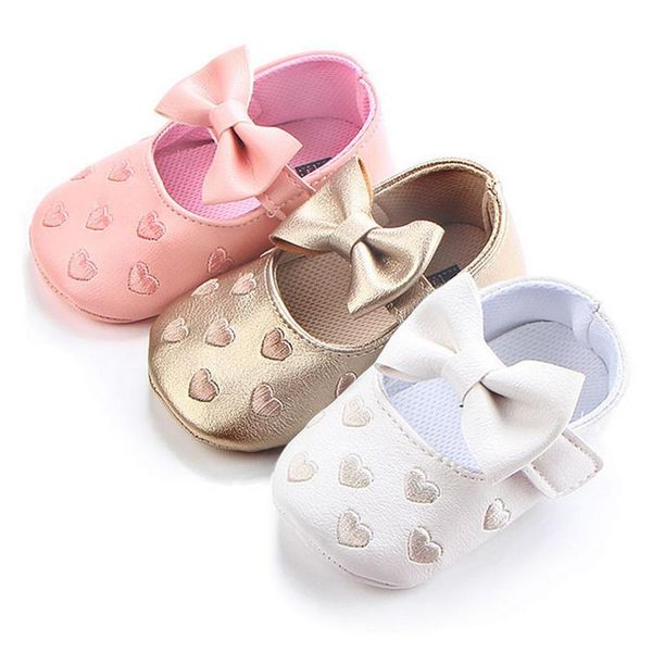 first walkers baby pu leather shoes love heart bow infant girls soft soled non-slip footwear crib
first walkers baby pu leather shoes love heart bow infant girls soft soled non-slip footwear crib