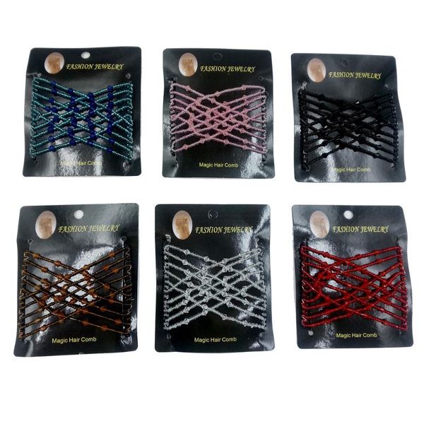 hair clips & barrettes selling elastic double row beaded magic combs for women fashion hairwear black hairpins accessories, Golden;silver
hair clips & barrettes selling elastic double row beaded magic combs for women fashion hairwear black hairpins accessories, Golden;silver