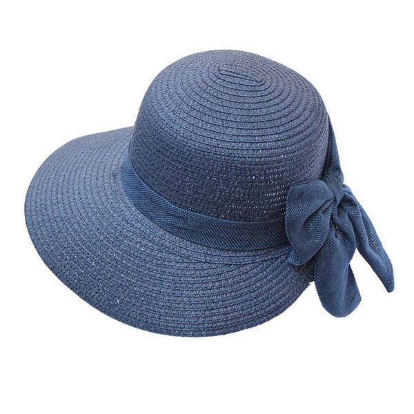 wide brim hats fashion women hat creative bowknot cap vacation straw woven beach sun round basin (creamy white, size m), Blue;gray
wide brim hats fashion women hat creative bowknot cap vacation straw woven beach sun round basin (creamy white, size m), Blue;gray