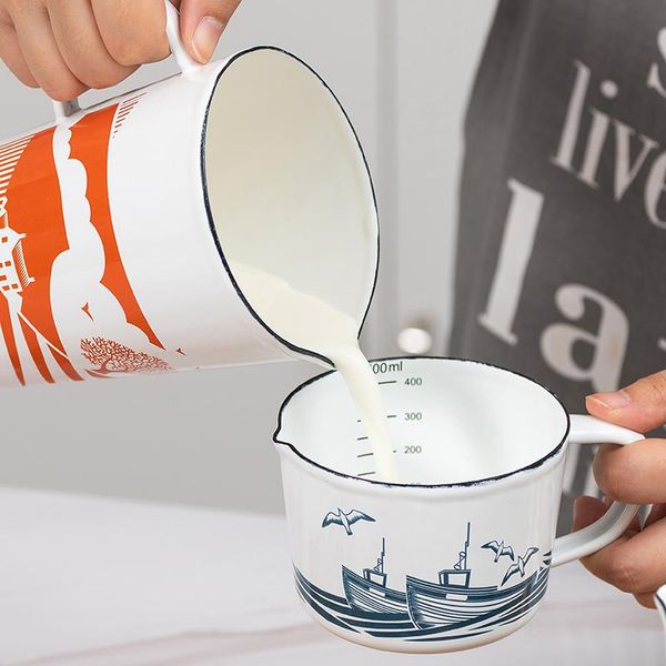 mugs enamel mug water cup spout baking measuring brewing large capacity scale household drinkware tableware gift
mugs enamel mug water cup spout baking measuring brewing large capacity scale household drinkware tableware gift