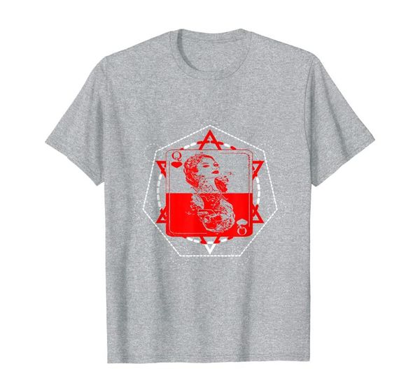 men's t-shirts queen of hearts poker card texas holdem player t-shirt, White;black
men's t-shirts queen of hearts poker card texas holdem player t-shirt, White;black