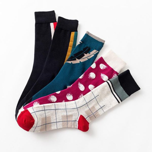 men's socks autumn and winter european american tide cotton large size in the high tube happy, Black
men's socks autumn and winter european american tide cotton large size in the high tube happy, Black