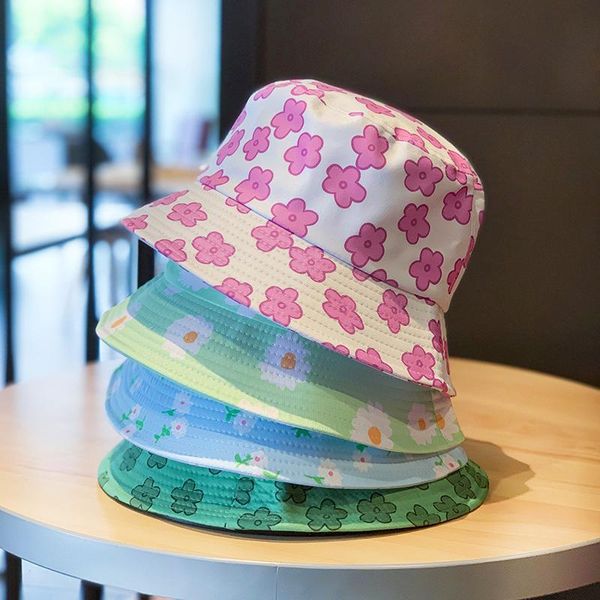 wide brim hats cute small flower print bucket hat outdoor travel caps chic casual sun cap floral for women teenage hair accessories 2021, Blue;gray
wide brim hats cute small flower print bucket hat outdoor travel caps chic casual sun cap floral for women teenage hair accessories 2021, Blue;gray