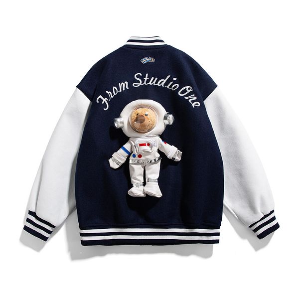men's jackets jaqueta de beisebol rua variada, jaqueta masculina retalhos, astronauta, boneca removÃvel, casaco japonês grans dimensões, Black;brown
men's jackets jaqueta de beisebol rua variada, jaqueta masculina retalhos, astronauta, boneca removÃvel, casaco japonês grans dimensões, Black;brown