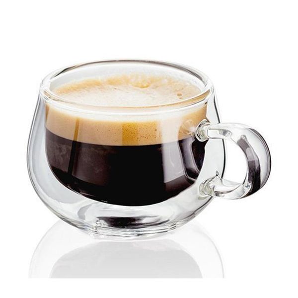 150ml double wall thermal glass cup heat resistant tea coffee mug with handle whiskey wine glasses
150ml double wall thermal glass cup heat resistant tea coffee mug with handle whiskey wine glasses