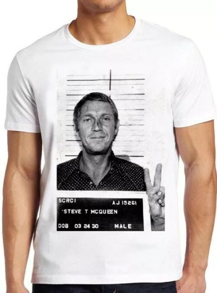 steve mcqueen mugsvintage cool tee t shirt 4033, White;black
steve mcqueen mugsvintage cool tee t shirt 4033, White;black
