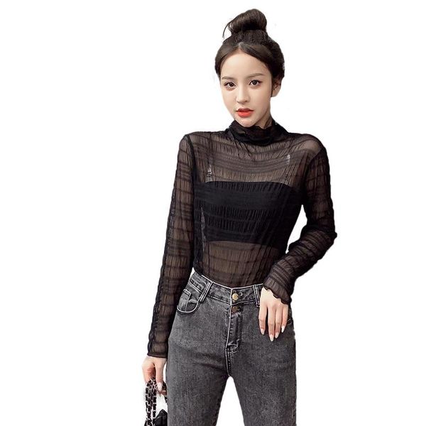 women's blouses & shirts spring cotton lace shirt female oversize womens long sleeve high-neck base blouse chiffon women femme top, White
women's blouses & shirts spring cotton lace shirt female oversize womens long sleeve high-neck base blouse chiffon women femme top, White