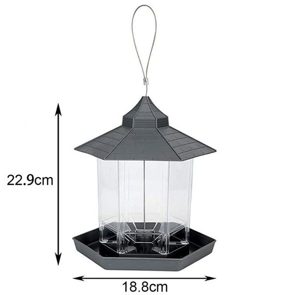 other bird supplies hanging wild feeder outdoors hexagon shaped with roof feeders for garden yard gazebo decoration
other bird supplies hanging wild feeder outdoors hexagon shaped with roof feeders for garden yard gazebo decoration