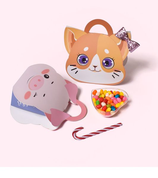favor holders cute portable pet cat pig candy packaging box creative children's day gift carton paper bag spot wedding party supplies
favor holders cute portable pet cat pig candy packaging box creative children's day gift carton paper bag spot wedding party supplies