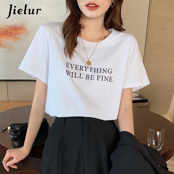 summer 2021 korean t-shirt short sleeve cotton black women loose letter print tees shirt clothing s-xl women's, White
summer 2021 korean t-shirt short sleeve cotton black women loose letter print tees shirt clothing s-xl women's, White