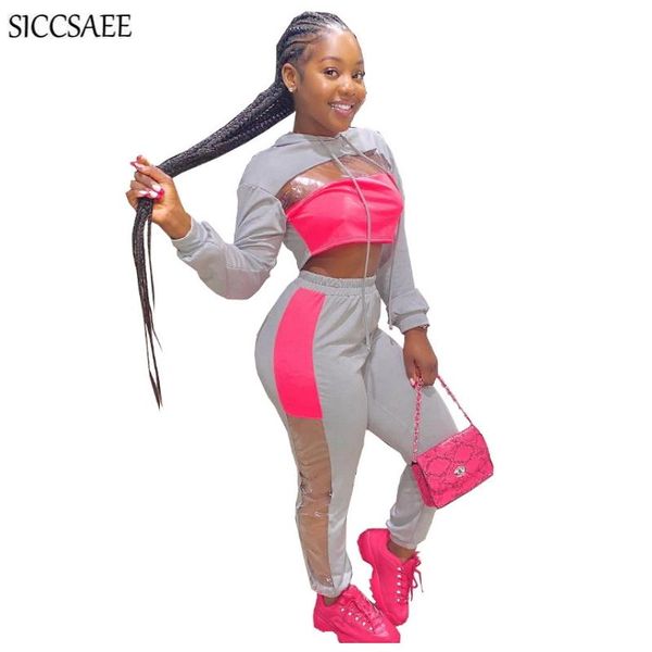 two piece dress see through patchwork set hooded crop and pants sweat suit activewear hip hop casual outfits loose moleton, White
two piece dress see through patchwork set hooded crop and pants sweat suit activewear hip hop casual outfits loose moleton, White