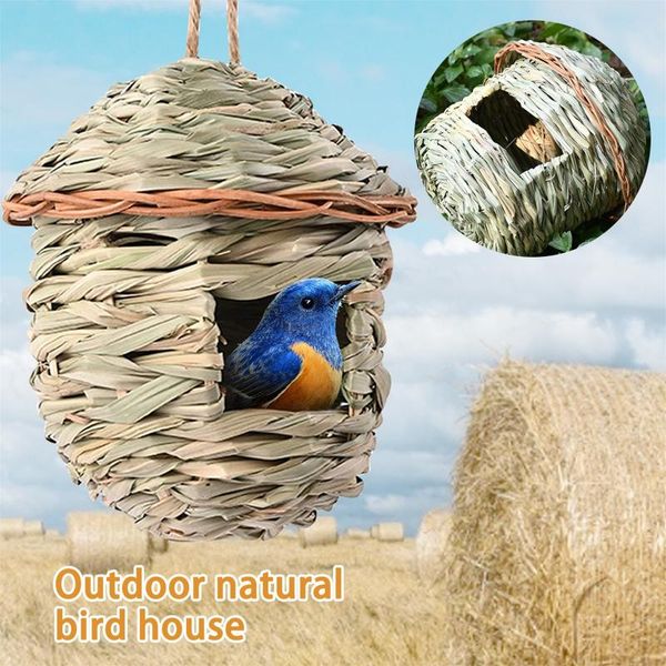 bird cage accessories birdhouses for outside nesting straw woven house nests box hanging home garden decoration cages
bird cage accessories birdhouses for outside nesting straw woven house nests box hanging home garden decoration cages