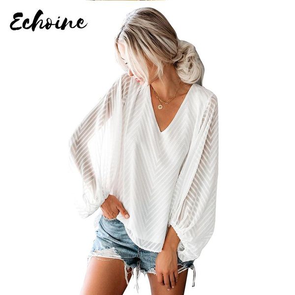 women's blouses & shirts echoine autumn spring white/black balloon sleeve textured blouse women v neck casual loose beach holiday plus
women's blouses & shirts echoine autumn spring white/black balloon sleeve textured blouse women v neck casual loose beach holiday plus