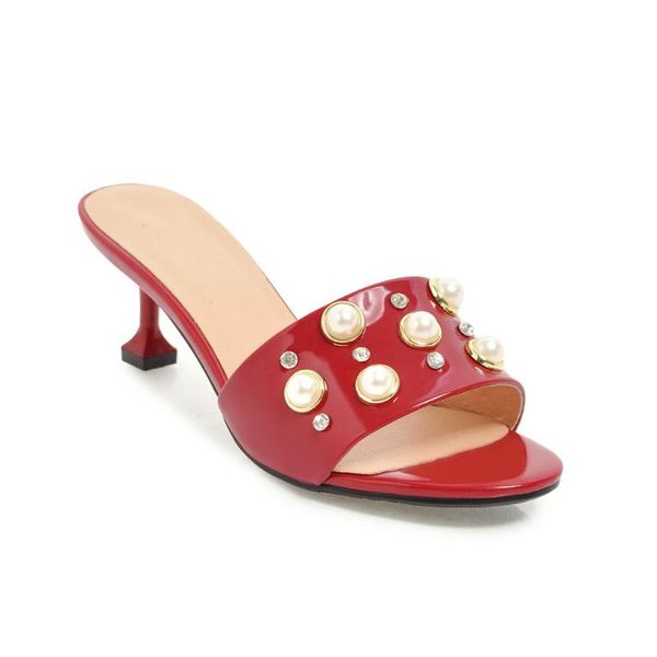 summer size code 32-43 pearl rhinestone open toe rivet in the female sandals tide 18331, Black
summer size code 32-43 pearl rhinestone open toe rivet in the female sandals tide 18331, Black
