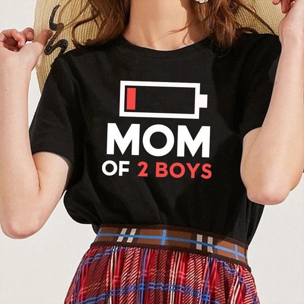 mom of 2 boys men t shirts letter print and women o neck loose summer tee casual ladies short, White;black
mom of 2 boys men t shirts letter print and women o neck loose summer tee casual ladies short, White;black