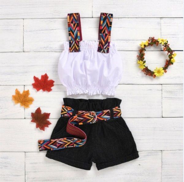 clothing sets toddler kids baby girl clothes set sleeveless vest crop shorts with belt1, White
clothing sets toddler kids baby girl clothes set sleeveless vest crop shorts with belt1, White