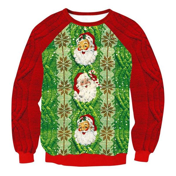 men's sweaters men women santa ugly christmas sweater pullover holiday party xmas jumpers 3d funny printed autumn winter sweatshirt, White;black
men's sweaters men women santa ugly christmas sweater pullover holiday party xmas jumpers 3d funny printed autumn winter sweatshirt, White;black