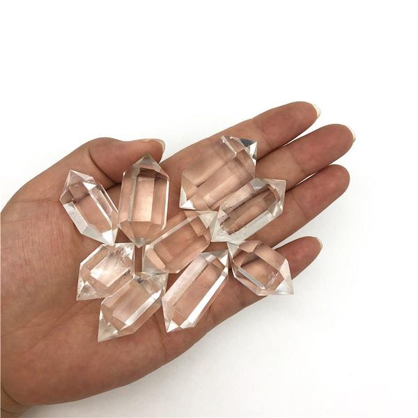 decorative objects & figurines beautiful 1pc natural white quartz crystal double points wands rock obelisk healing energy column crystals
decorative objects & figurines beautiful 1pc natural white quartz crystal double points wands rock obelisk healing energy column crystals