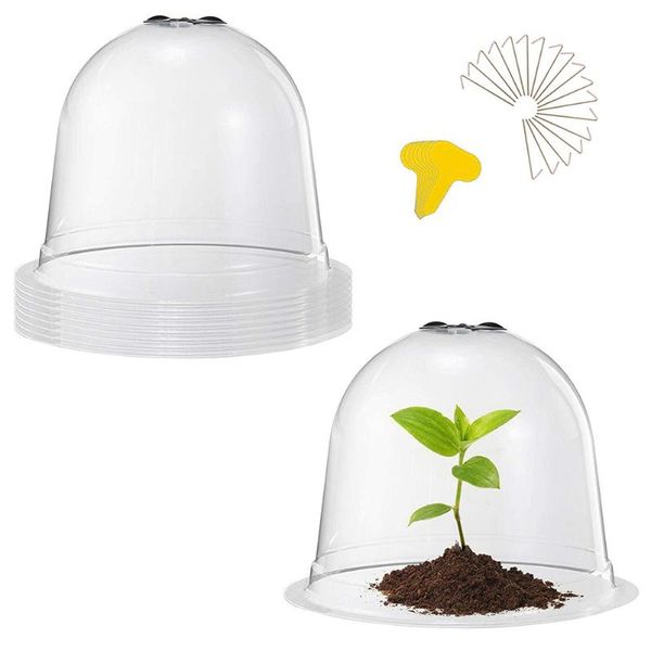 planters & pots 5pcs garden dome plant bell cover seeds germination mini protector with label peg greenhouse frost guard
planters & pots 5pcs garden dome plant bell cover seeds germination mini protector with label peg greenhouse frost guard