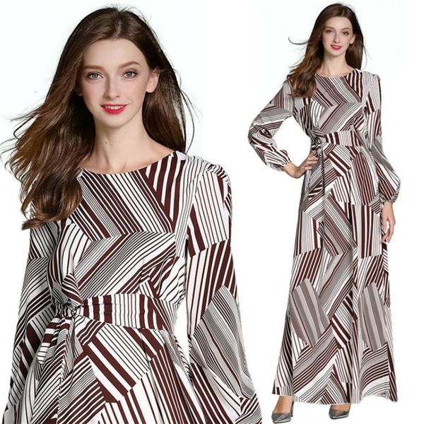 ethnic clothing muslim style long-sleeved chiffon geometric splicing receiving waist long skirt large size slim ladies dress, Red
ethnic clothing muslim style long-sleeved chiffon geometric splicing receiving waist long skirt large size slim ladies dress, Red