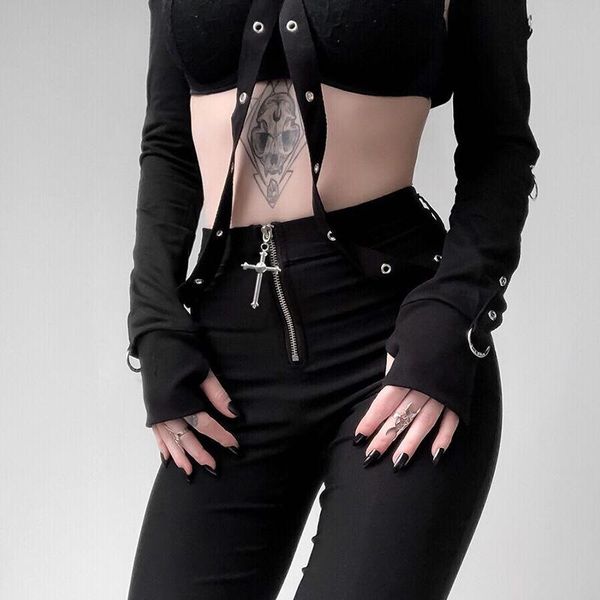 women's pants & capris fashion skinny pencil women gothic punk style cross pendant zipper high waist girls female long trousers, Black;white
women's pants & capris fashion skinny pencil women gothic punk style cross pendant zipper high waist girls female long trousers, Black;white