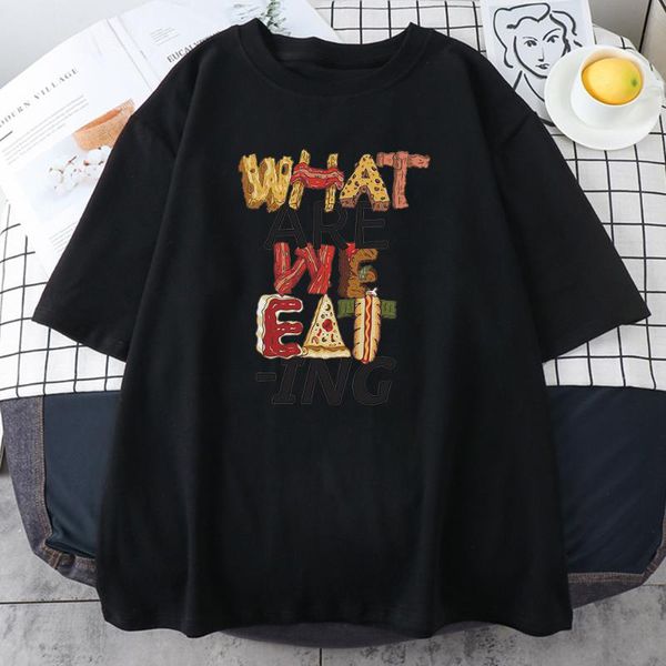 men's t-shirts fun creativity what are we eating printing man tees shirts summer loose soft large size t xs-5xl, White;black
men's t-shirts fun creativity what are we eating printing man tees shirts summer loose soft large size t xs-5xl, White;black