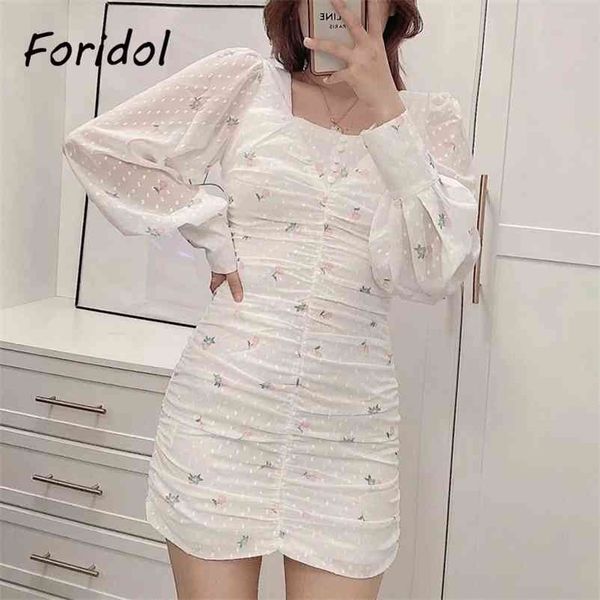 foridol polka dot bodycon party mini dress women transparent sleeve button vintage dress white ruched floal print boho dress 210415, Black;gray
foridol polka dot bodycon party mini dress women transparent sleeve button vintage dress white ruched floal print boho dress 210415, Black;gray