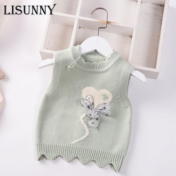 pullover 2021 spring autumn girls knitting vest baby coat knitted sweater kids outerwear children jackets bow sleeveless garment, Blue
pullover 2021 spring autumn girls knitting vest baby coat knitted sweater kids outerwear children jackets bow sleeveless garment, Blue